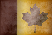 Canada flag grunge vector