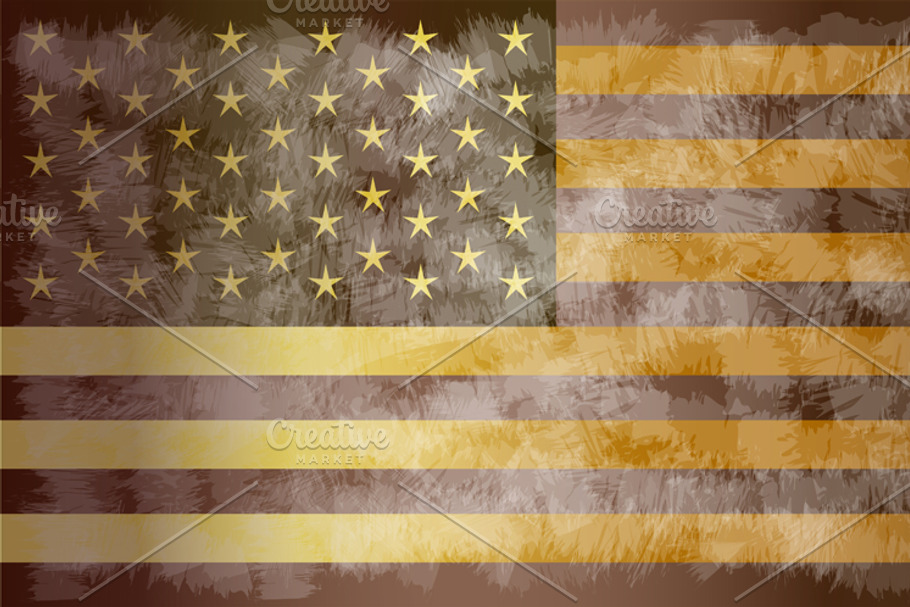 USA flag, American flag grunge in Graphics - product preview 8