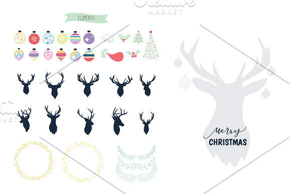 Christmas Elements decoration VECTOR in Illustrations - product preview 1