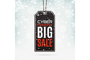 Cyber Monday sale background.