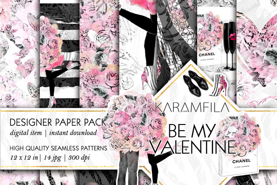 Romantic Seamless Patterns in Patterns - product preview 8
