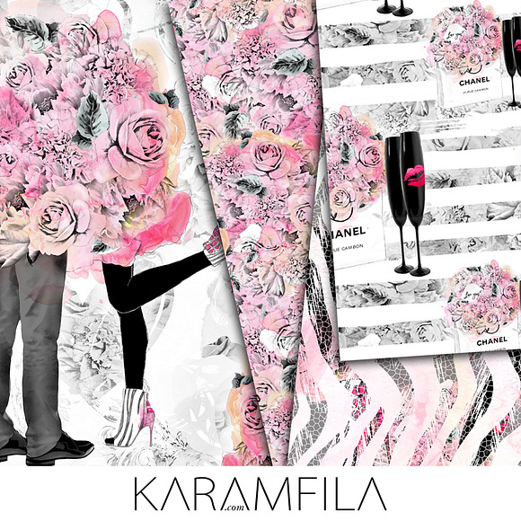 Romantic Seamless Patterns in Patterns - product preview 3