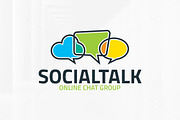 Social Talk Logo Template