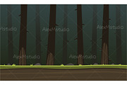 Forest Cartoon Game Background