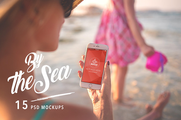 15 PSD Mockups By The Sea