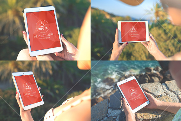 15 PSD Mockups By The Sea in Mobile & Web Mockups - product preview 3
