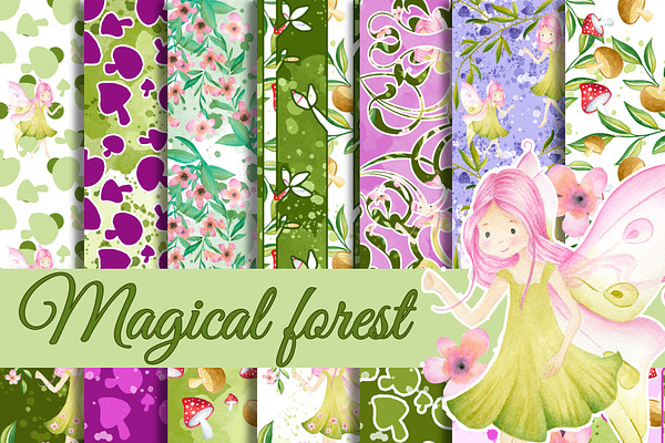 Magical forest patterns