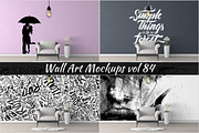 Wall Mockup - Sticker Mockup Vol 84