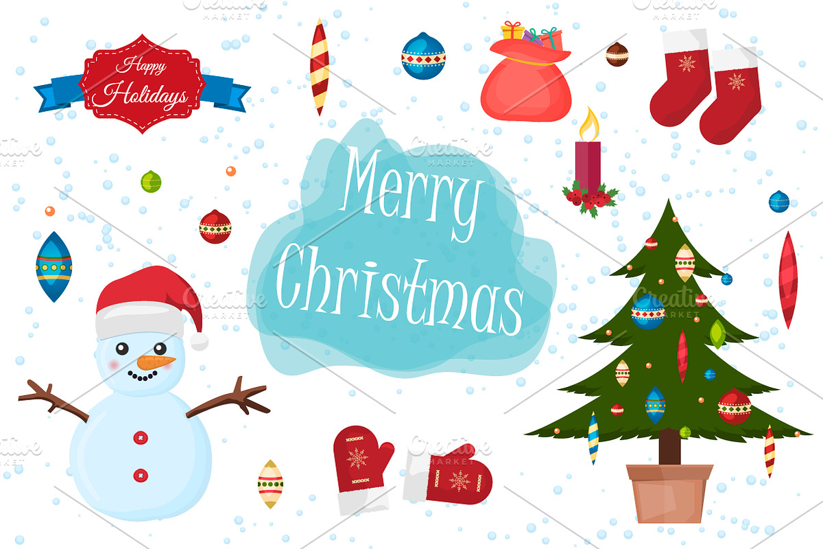 Merry Christmas Bundle in Illustrations - product preview 8