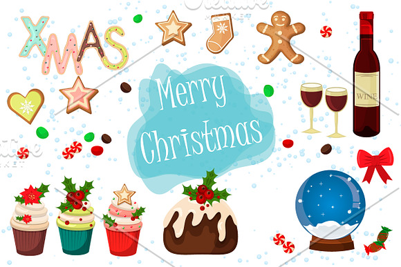Merry Christmas Bundle in Illustrations - product preview 5