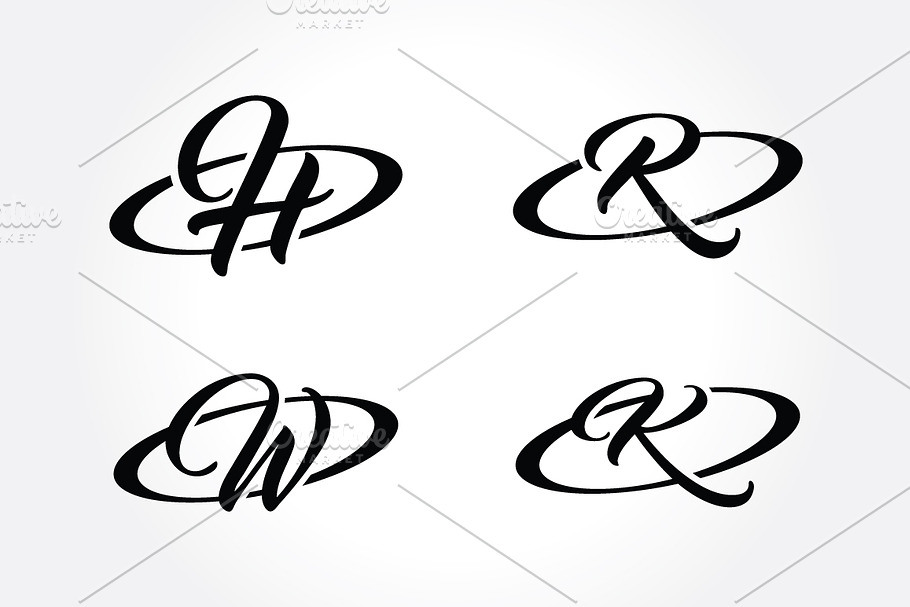 Creative Alphabet Initial Symbol in Logo Templates - product preview 8