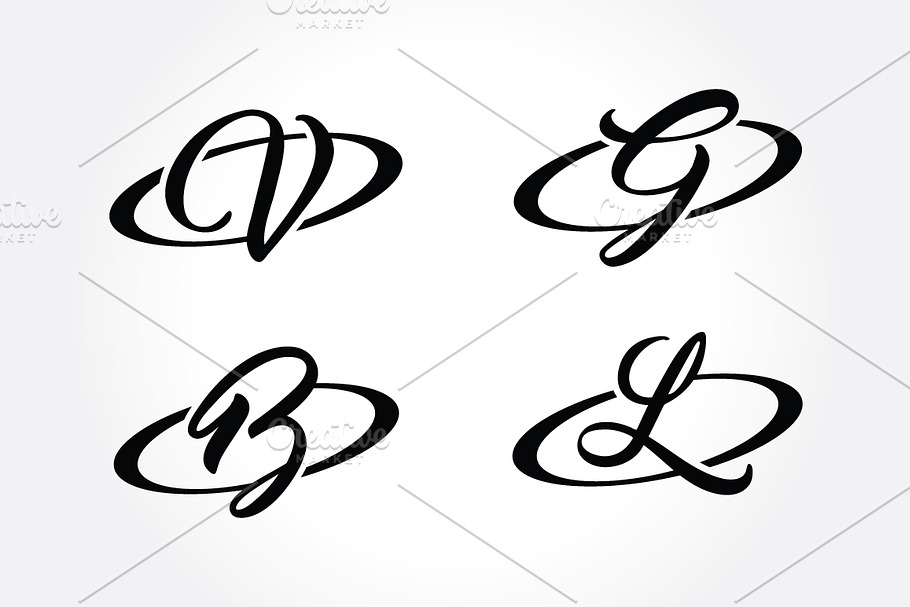 Creative Alphabet Initial Symbol in Logo Templates - product preview 8