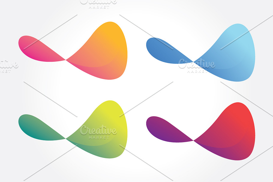 Colorful Abstract Shape Symbol Vol 1 in Logo Templates - product preview 8