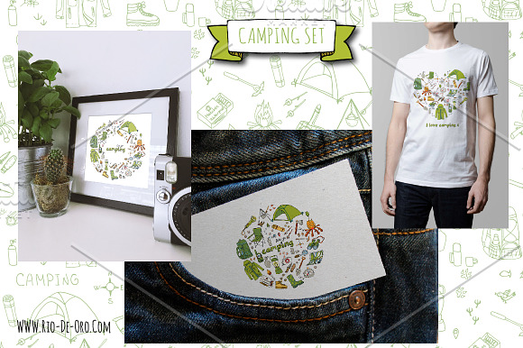 117 Hand drawn Camping icons! in Graphics - product preview 6