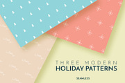 Three Modern Holiday Patterns