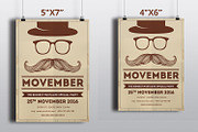 Movember Party Flyer Template-V428