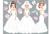 Vector Wedding Brides 