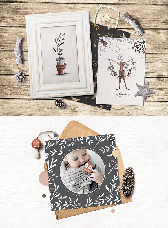 Vintage Christmas Collection in Illustrations - product preview 3