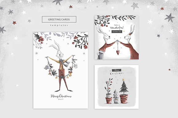 Vintage Christmas Collection in Illustrations - product preview 7