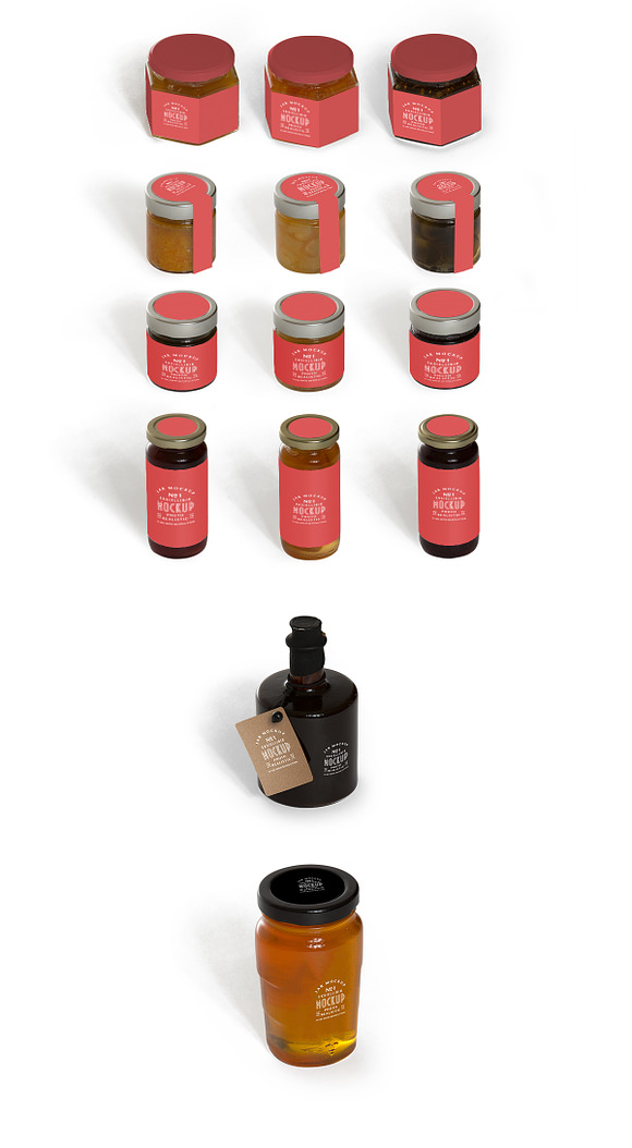 Jar Packaging Mockup Package in Product Mockups - product preview 3