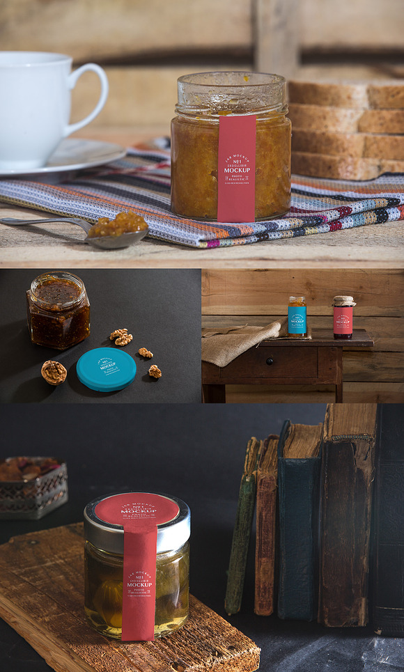 Jar Packaging Mockup Package in Product Mockups - product preview 5