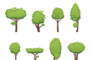 Nature vector cut tree design