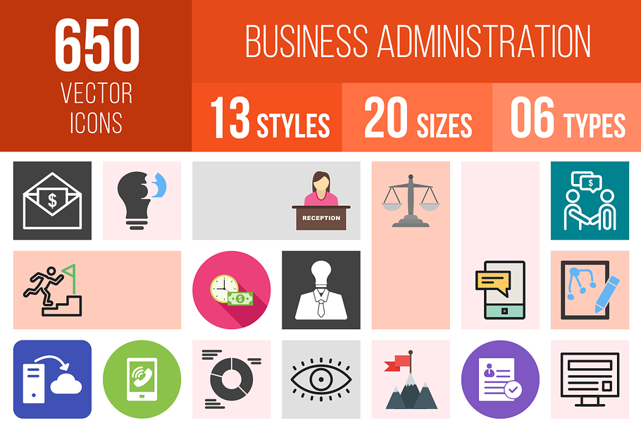 650 Business Administration Icons