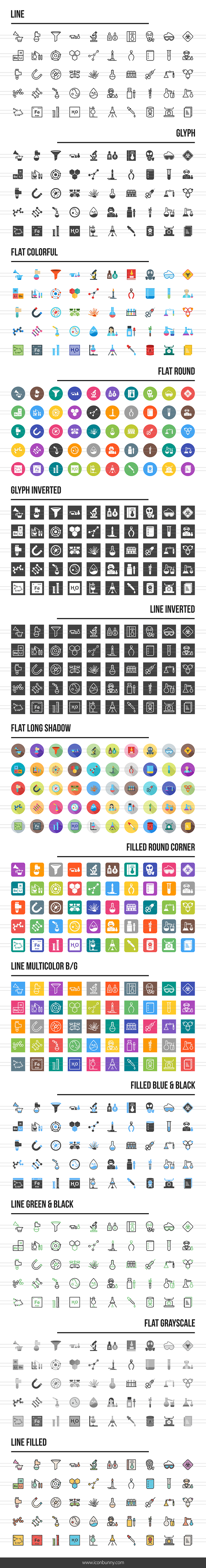650 Chemistry Icons in Graphics - product preview 1