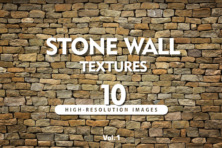 10 Hi-Res STONE WALL TEXTURES Vol.1 in Textures - product preview 8
