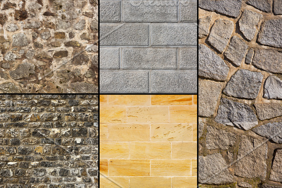 10 Hi-Res STONE WALL TEXTURES Vol.1 in Textures - product preview 1