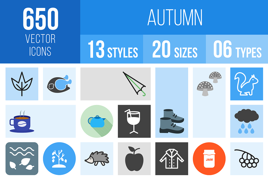 650 Autumn Icons