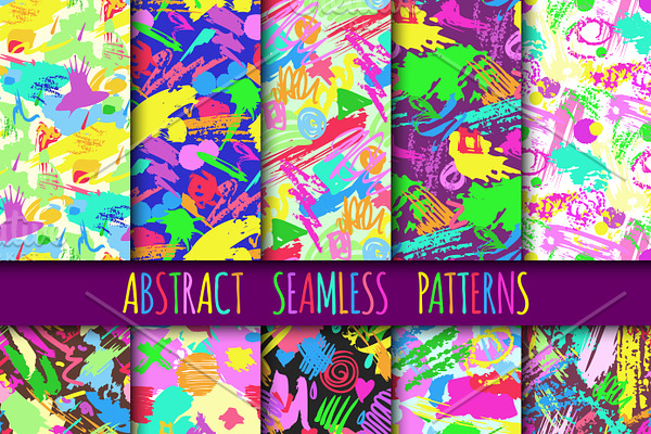 Different vector seamless patterns