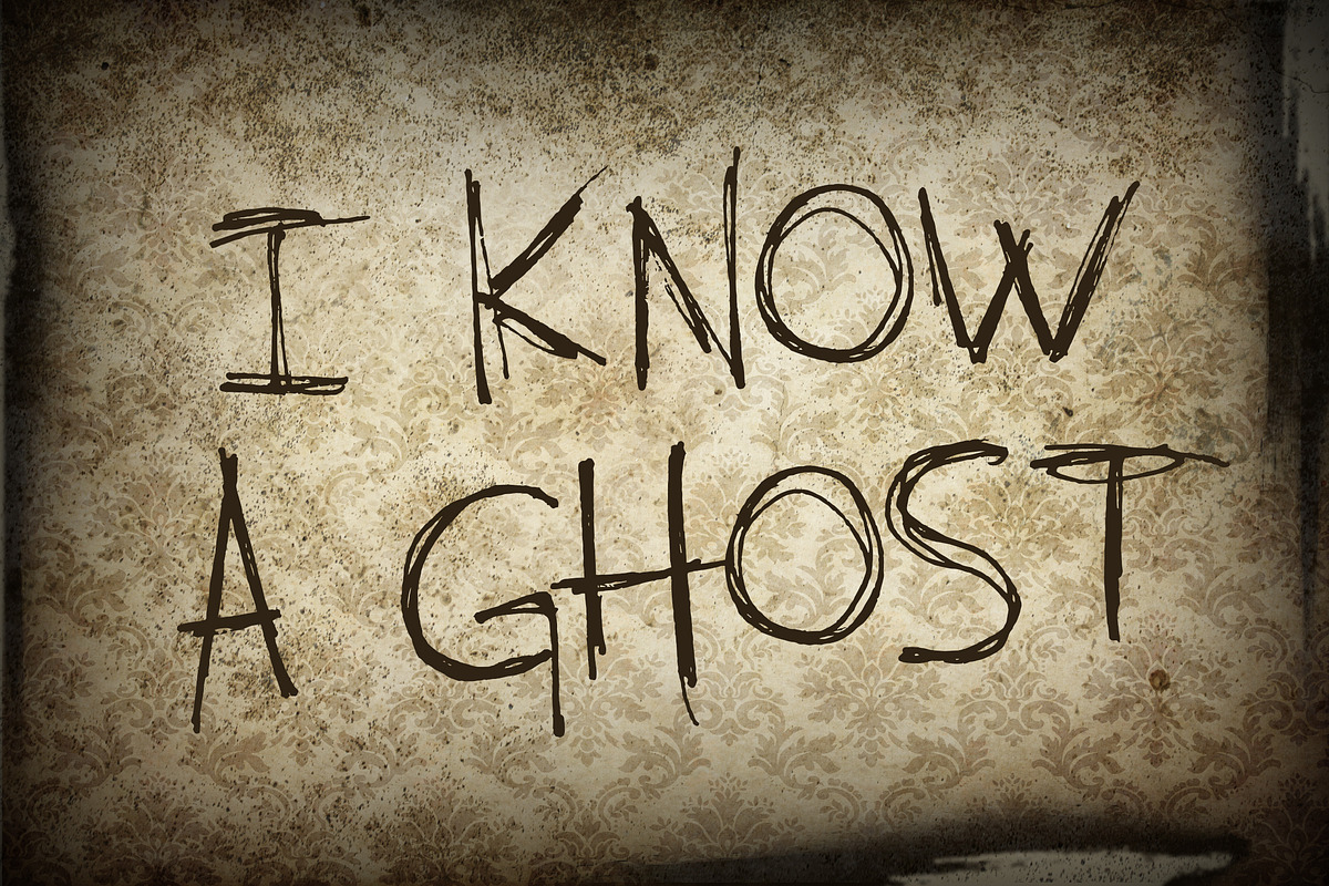 I KNOW A GHOST in Script Fonts - product preview 8