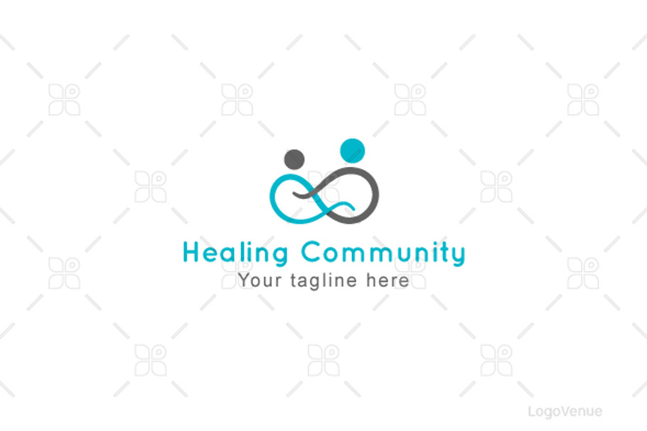 Healing Community - Human Icon Logo in Logo Templates - product preview 8