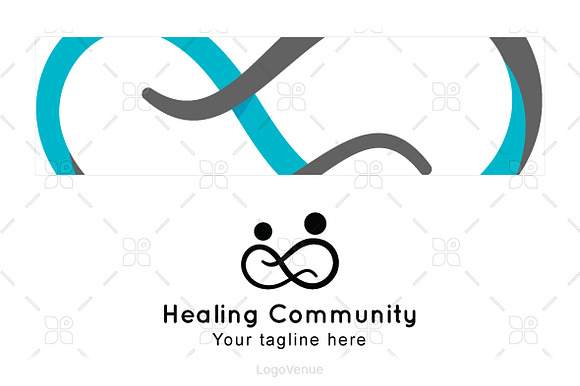 Healing Community - Human Icon Logo in Logo Templates - product preview 2
