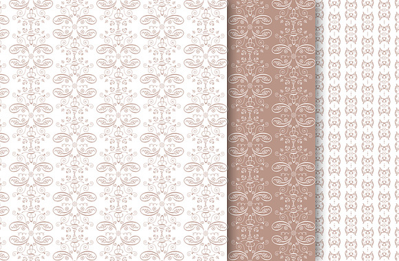 Elegant Damask Digital Paper in Patterns - product preview 1