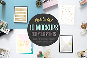 Ooh la la! 10 Mockups for Your Print