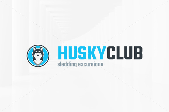 Husky Club Logo Template in Logo Templates - product preview 1