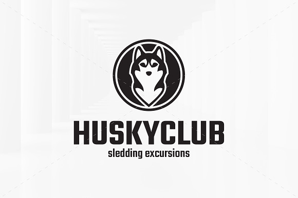 Husky Club Logo Template in Logo Templates - product preview 2
