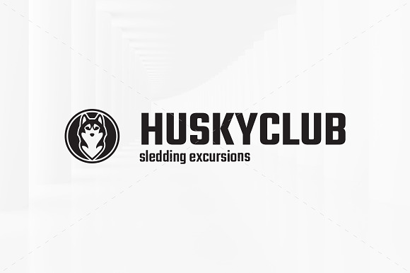 Husky Club Logo Template in Logo Templates - product preview 3