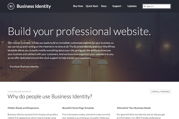Business Identity WordPress Theme in WordPress Business Themes - product preview 4