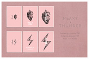 Thunder and Heart Postcard 01