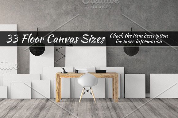 Canvas Mockups Vol 74 in Print Mockups - product preview 3