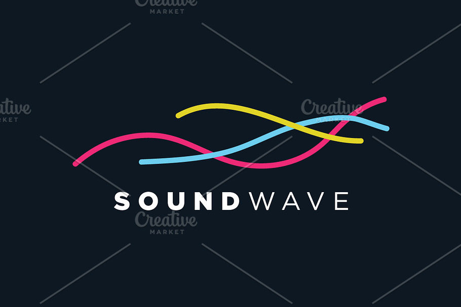 Creative Audio Wave Symbol