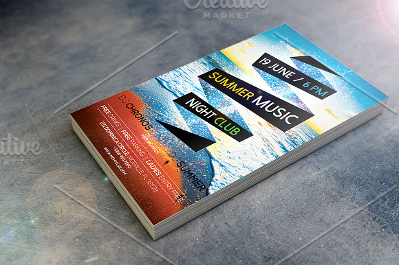 Summer Music Flyer in Flyer Templates - product preview 2