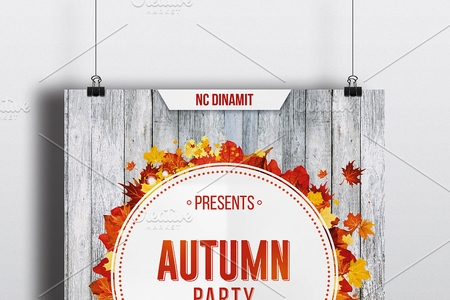 Autumn Party Flyer Template in Flyer Templates - product preview 8