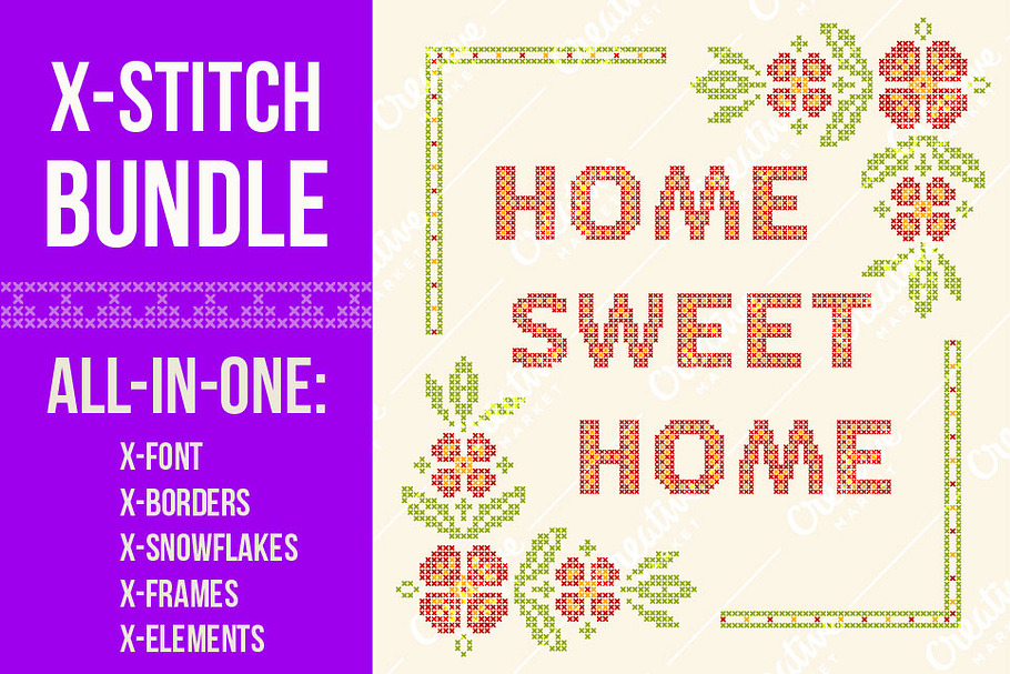 Cross-stitch BUNDLE in Objects - product preview 8