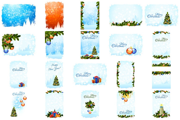 Christmas Backgrounds Set in Illustrations - product preview 1