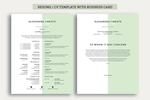 Resume/CV Cover Letter in Letter Templates - product preview 1
