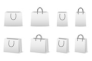 Paper shopping bags.
